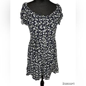 Aeropostale Floral Black and White Mini Dress